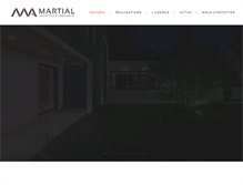 Tablet Screenshot of martial-architecte.com